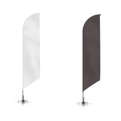 Wall Mural - vector set of different types banner flag