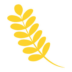 Sticker - Autumn leaf icon. Flat illustration of autumn leaf vector icon for web design