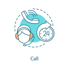 Wall Mural - Call concept icon