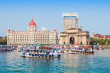 Fototapeta  - Taj Mahal Hotel and Gateway of India