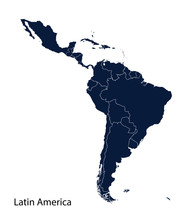 Map Of Latin America.