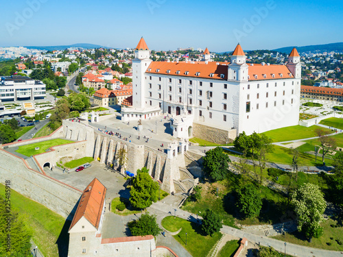 Bratislava aerial panoramic view Wallpaper Mural