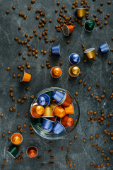 Wall Mural - coffee capsules