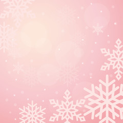 Wall Mural - winter background illustration with snowflakes
