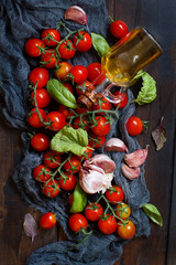 Wall Mural - Ingredients for italian tomato sauce
