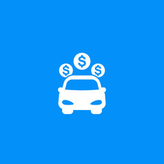 Wall Mural - car rent and payments icon