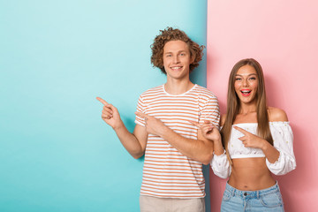 Wall Mural - Portrait of a happy young couple