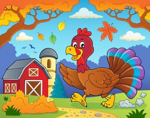 Sticker - Running turkey bird theme image 4