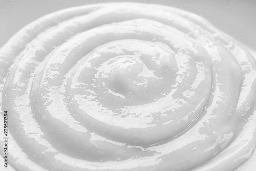 Texture of body cream, closeup