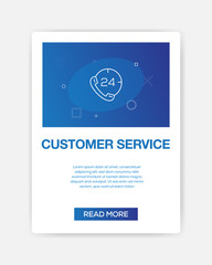 Sticker - CUSTOMER SERVICE ICON INFOGRAPHIC