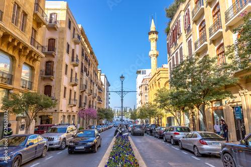 Fotomural Beirut, Lebanon - Feb 5th 2018 - Amazing very modern area in Beirut downtown, ca