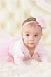 © aletia2011 - Portrait of cute charming girl in pink dress