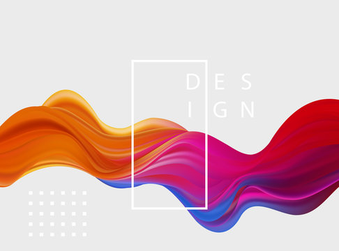 Abstract colorful vector background, color flow liquid wave for design brochure, website, flyer.