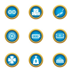 Poster - 777 icons set. Flat set of 9 777 vector icons for web isolated on white background
