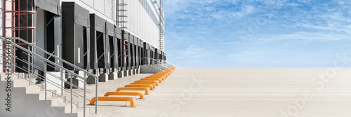Cuadros en Lienzo Loading ates of a large distribution warehouse.