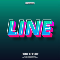 Poster - modern 3d floating text effect for cool futuristic effect