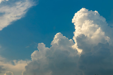 Sky with clouds obscured the sun.