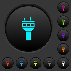 Sticker - Air control tower dark push buttons with color icons