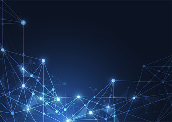 Internet connection, abstract sense of science and technology graphic design.