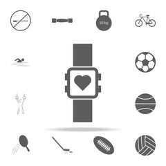 Poster - sport watch icon. Sport icons universal set for web and mobile