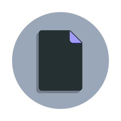 Aufkleber - paper icon in badge style. One of web collection icon can be used for UI, UX
