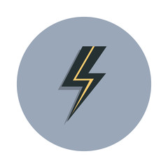Aufkleber - lightning icon in badge style. One of web collection icon can be used for UI, UX
