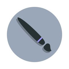 Aufkleber - drawing brush icon in badge style. One of web collection icon can be used for UI, UX