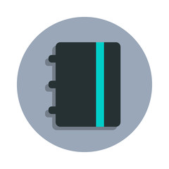 Aufkleber - telephone book icon in badge style. One of web collection icon can be used for UI, UX
