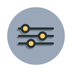 Aufkleber - audio mixer icon in badge style. One of web collection icon can be used for UI, UX