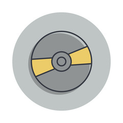 Aufkleber - CD disc icon in badge style. One of web collection icon can be used for UI, UX