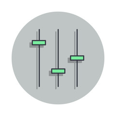 Aufkleber - audio mixer icon in badge style. One of web collection icon can be used for UI, UX
