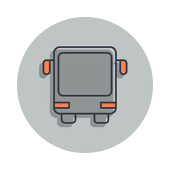 Aufkleber - bus icon in badge style. One of web collection icon can be used for UI, UX