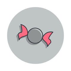 Aufkleber - candy icon in badge style. One of web collection icon can be used for UI, UX