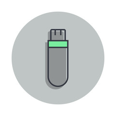 Aufkleber - flash card icon in badge style. One of web collection icon can be used for UI, UX