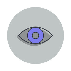 Aufkleber - eye icon in badge style. One of web collection icon can be used for UI, UX