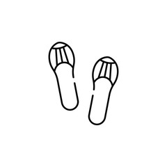 Poster - casual footwear icon. Element of Pakistan culture for mobile concept and web apps illustration. Thin line icon for website design and development, app development