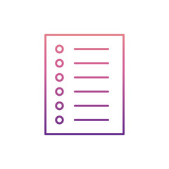 Poster - order in list icon in nolan style. One of Web collection icon can be used for UI, UX