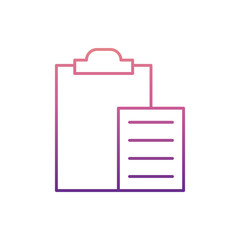 Poster - list icon in nolan style. One of Web collection icon can be used for UI, UX