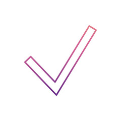 Poster - check sign icon in nolan style. One of Web collection icon can be used for UI, UX