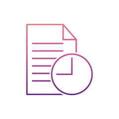 Poster - old versions icon in nolan style. One of Web collection icon can be used for UI, UX