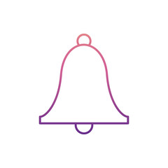 Poster - notification bell icon in nolan style. One of Web collection icon can be used for UI, UX
