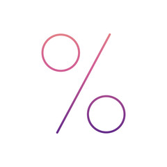 Poster - percent sign icon in nolan style. One of Web collection icon can be used for UI, UX