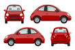 © ONYXprj - Colored cars. Various realistic illustrations of cars. Transport auto microcar vector