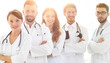 © ASDF - portrait of a successful group of doctors interns.