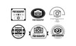 © topvectors - Photo studio logo set, photography black badge template in retro style vector Illustration on a white background