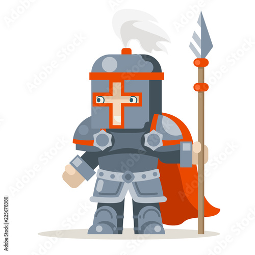 Foto Guardian lance knight spearman fantasy medieval action RPG game character layere