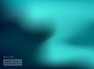 Poster - Gradient blue fluid color background.