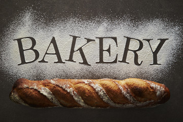 Wall Mural - Word bakery background 