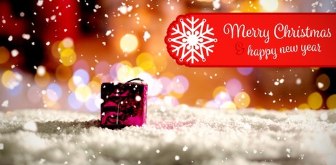 Poster - Composite image of banner merry christmas