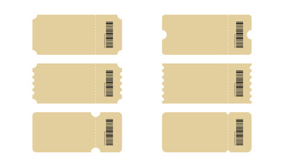 Wall Mural - set of ticket. template tickets. collection of vintage grunge tickets and coupons vector illustratio